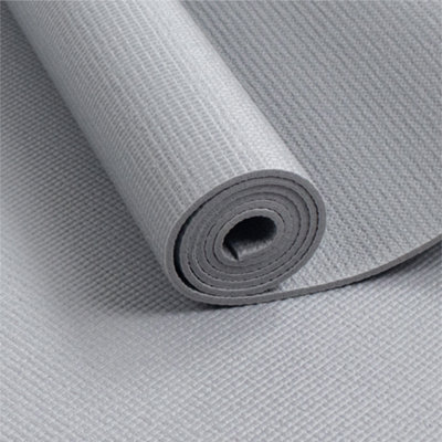 Grey Entry-Level Yoga Mat for Beginner Workouts