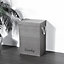 Grey Folding Linen Laundry Hamper Storage Basket with Lid and Rope Handles