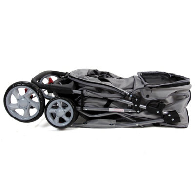 Grey Folding Pushchair Pet Stroller - 6