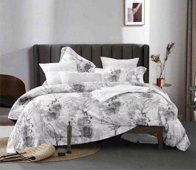 Grey Forest Easy Care Printed Duvet Set