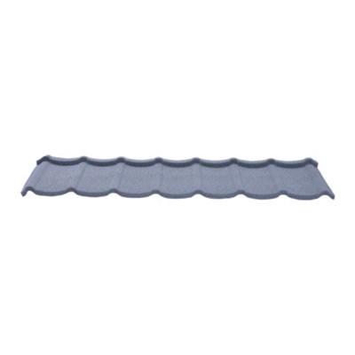 Grey Galvanised Zinc Tiles on Eaves Stone Coated Metal Roofing Shingles 2.3 m² 5 Pcs