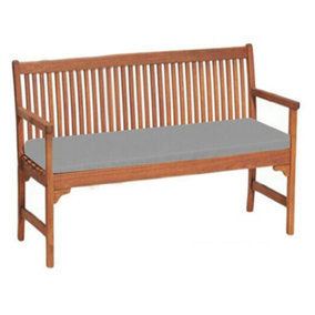 Grey Garden Bench Pad Outdoor Waterproof Fabric 2 Seater Furniture Swing Seat Cushion