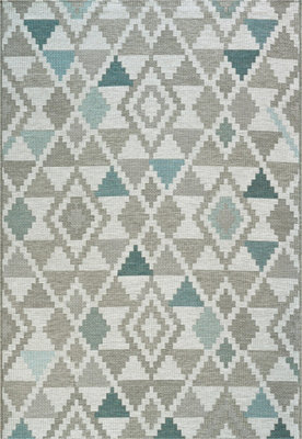 Grey Geometric Outdoor Rug, Geometric StainResistant Rug For Patio