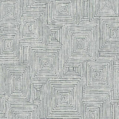 Grey Geometric Wallpaper Rasch Silver Square Metallic Textured Embossed Vinyl