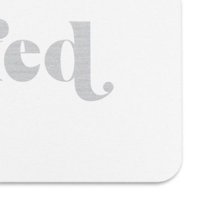 Grey Get Naked White Stone Non Slip Bath Mat - 4