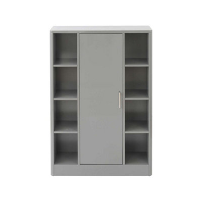 Grey Gloss Bathroom Storage Console Cabinet Price Comparisons | Compare The Build