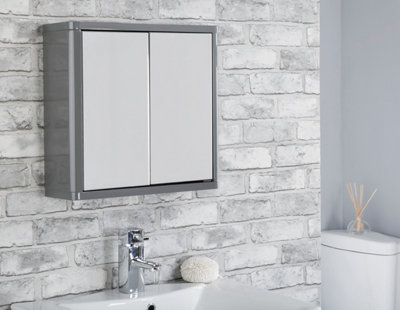 Bathroom mirror cabinet with deals lights b&q