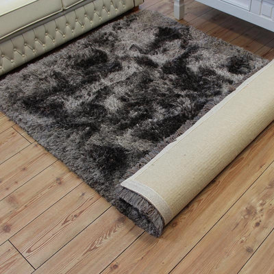 Grey Handmade , Luxurious , Modern , Plain , Shaggy , Sparkle Easy to ...