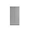 Grey High Gloss 2 Door Combination Wardrobe