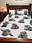 Grey Kitten King Size Duvet Cover and Pillowcase Set
