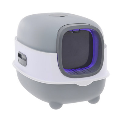 thumbnail image 2 of Cat Litter Box Hooded Litter Box Large Litter Boxes For Big Cats 2 of 13