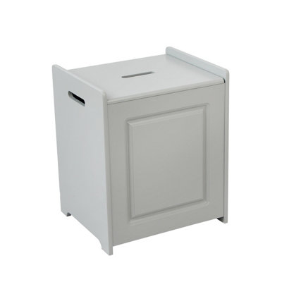 Grey Laundry Bathroom Laundry Storage Hamper - 3