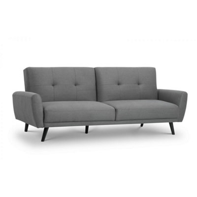 Grey Linen Fabric Sofa Bed 2 Seater DIY at B&Q