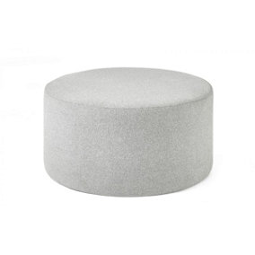 Grey Linen Foot Stool / Side Table
