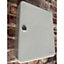 Grey Lockable Wall Mounted Key Cabinet - Steel Key Safe with Lock, Hook Numbers & Key Tags - 93 Key Capacity, H30 x W24 x D8cm