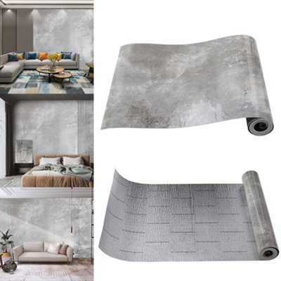 Grey Marble Wallpaper Self Adhesive Contact Paper for Countertop