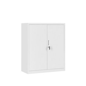 Grey Metal 2 Door Locking Office Universal Storage Cabinet, Steel Filing Cabinet for Home Office