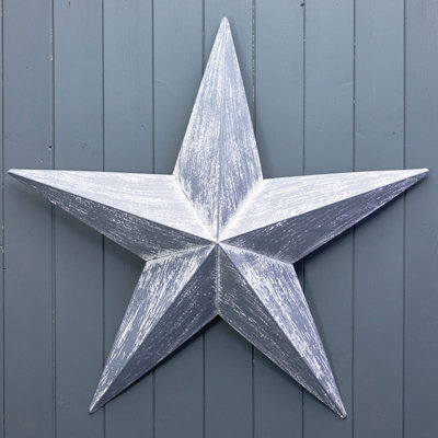 Grey Metal Christmas Star Decoration DIY at B&Q