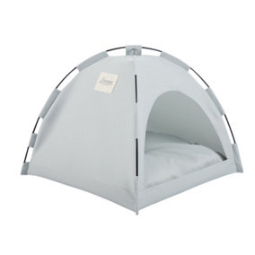 Grey Middle Foldable Portable Summer Cooling Solid Colour Pet Tent