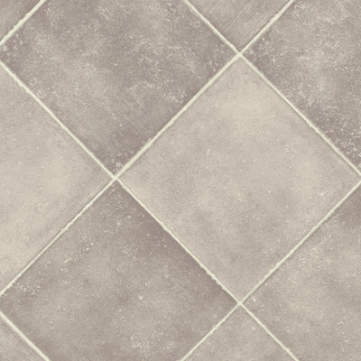 Fred 597 Grey Stone Effect Anti-Slip Vinyl Flooring For Kitchen, Bathroom, Living Room, 2.8mm