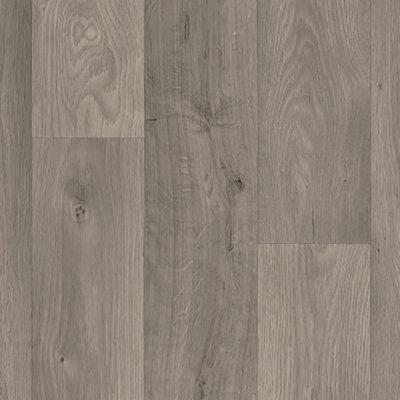 Grey Modern Wood Effect Anti-Slip Vinyl Flooring for Home, Shops, Offices, 3.5mm Thick Vinyl Sheet-5m(16'4") X 4m(13'1")-20m²