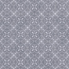 Grey Mosaic Blackburn Pattern Vinyl 6m x 4m (24m2)