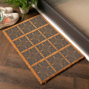 Grey Mosaic Tiles Pattern Doormat
