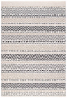Grey Multi Outdoor Rug, Geometric Striped Stain-Resistant Rug For Patio Decks, 2mm Modern Outdoor Area Rug-120cm X 170cm