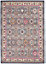 Grey Multi Persian Rug, Stain-Resistant Bordered Floral Rug, Traditional Luxurious Rug for Dining Room-121cm X 173cm