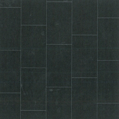 Grey Non Slip Stone Effect Vinyl Flooring For LivingRoom, Kitchen, 2mm Thick Cushion Backed Vinyl Sheet-9m(29'5") X 4m(13'1")-36m²