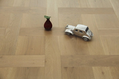 Grey Oak Basketweave Engineered Parquet Hardwood Flooring - 1sqm