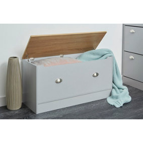 Grey & Oak Home Living Storage Blanket Box