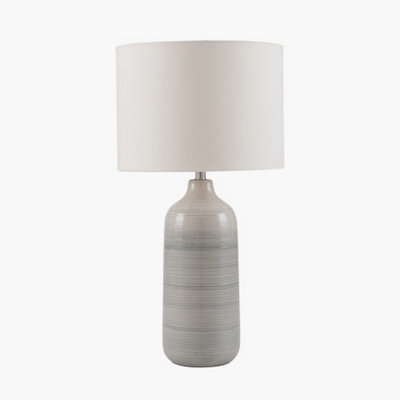 Grey Ombre Ceramic Table Lamp For Bedroom