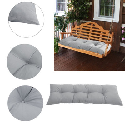 Grey outdoor bench cushion best sale