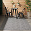 Grey Outdoor Rug, Abstract Optical/ (3D) Stain-Resistant Rug For Patio Decks , Modern Outdoor Area Rug-239cm X 300cm
