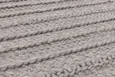 Grey Outdoor Rug, Plain Stain-Resistant Rug For Patio Decks Garden Utility, 2mm Modern Outdoor Area Rug-200cm X 290cm