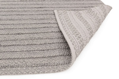 Grey Outdoor Rug, Plain Stain-Resistant Rug For Patio Decks Garden Utility, 2mm Modern Outdoor Area Rug-200cm X 290cm