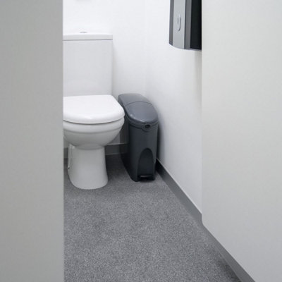 Grey Pedal Operated Sanitary Bin 20L