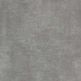 Grey Plain Effect Anti-Slip Vinyl Flooring For LivingRoom, Kitchen, 1.90mm Vinyl Sheet-6m(19'8") X 2m(6'6")-12m²