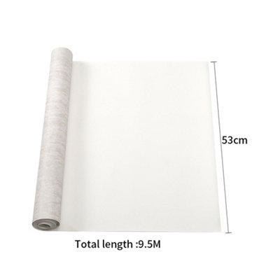 Grey Plain Effect Non Woven Embossed Patterned Wallpaper