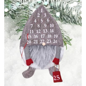 Grey Plush Gonk Christmas Advent Calendar Countdown To Christmas