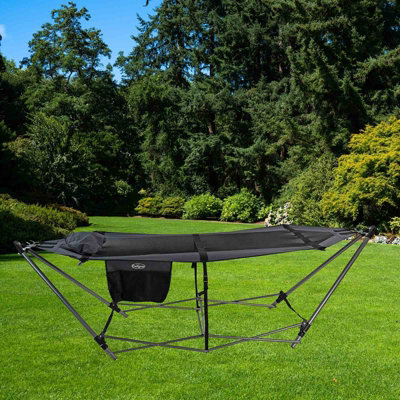 Grey Portable Hammock With Pillow - 7