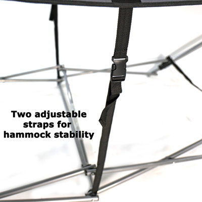 Grey Portable Hammock With Pillow - 8