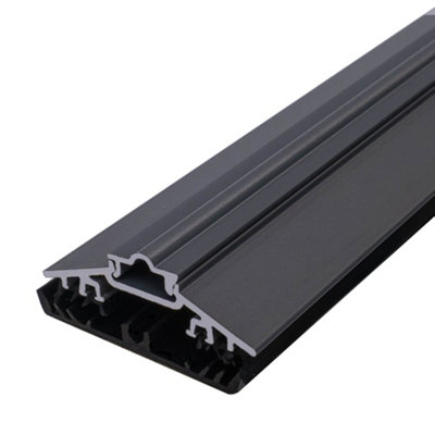 Grey Rafter Supported 50mm Wide AluTGlaze Aluminium Glazing Bar With ...