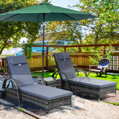 B&q reclining sun loungers hotsell