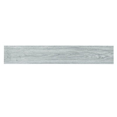 Grey Realistic Woodgrain Wood Effect Self Adhesive PVC Flooring Plank Waterproof, 5m² Pack, Set of 36