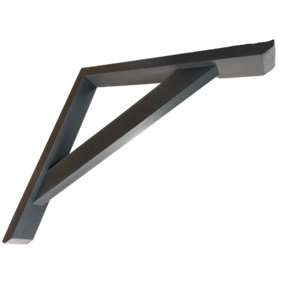 Grey Recycled Plastic Wood Effect Porch Gallows Bracket 500mm x 500mm