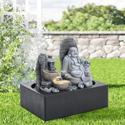 Buddha Tabletop Fountain Desktop Water Fountains hotsell Indoor for Relaxing w/LED Light