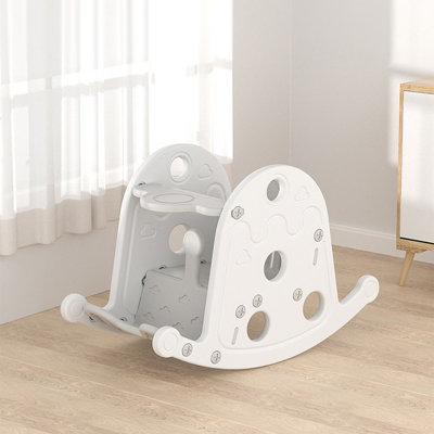 Grey Rocking Chair Plastic Toy Kid Toddler Children Play Set