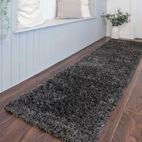 Grey Rug Shaggy Grey Rugs Dark Grey Slate Rug Area Rugs 60x240cm